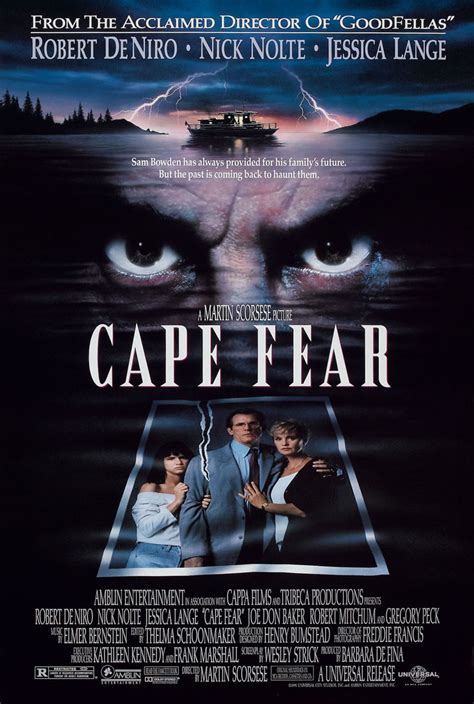 Cape Fear adalah sebuah film cerita seru psikologi Amerika 1991 yang disutradarai oleh Martin Scorsese dan merupakan sebuah remake dari film tahun 1962 bernama sama.Film tersebut dibintangi oleh Robert De Niro, Nick Nolte, Jessica Lange, dan Juliette Lewis, dan menampilkan cameo dari Gregory Peck, Robert Mitchum, dan Martin Balsam, yang …